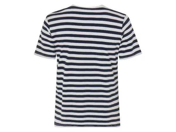 Esmara® Dámske tričko (pruhy/navy modrá/biela, S (36/38))
