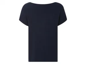 esmara® Dámsky pulóver s krátkym rukávom (navy modrá, M (40/42))