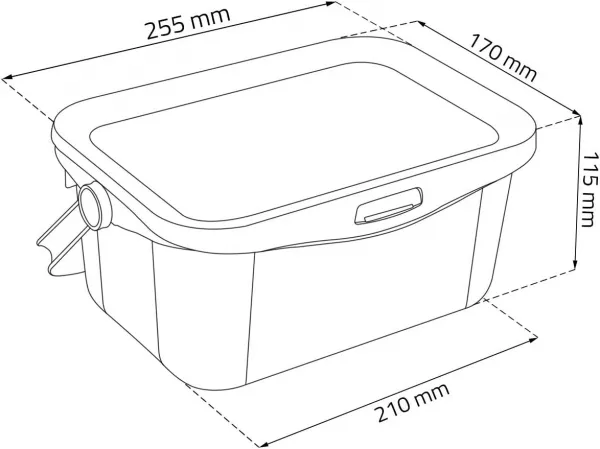 CURVER Viacúčelový Multiboxx 3L | transparentná