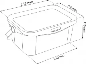 CURVER Viacúčelový Multiboxx 3L | transparentná