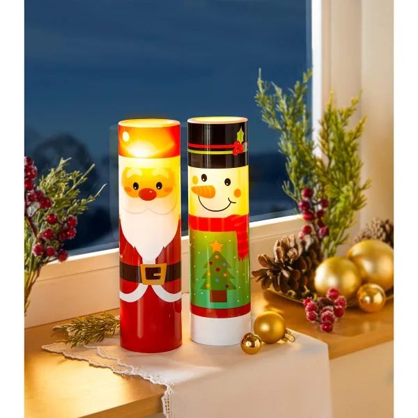 Die moderne Hausfrau LED Svíčka Sněhulák