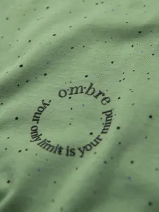 Módne tričko s nápisom pre mužov zelené