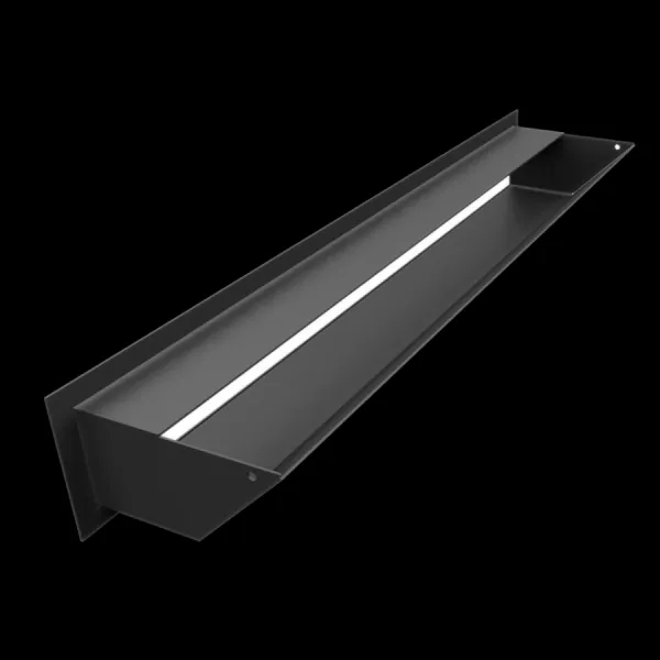 Kratki | Tunelová mriežka LUFT 90x600 45S - čierna