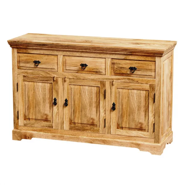 indickynabytok.sk - Komoda Guru 140x90x45 indický masív mango