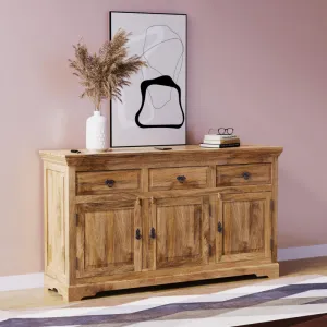 indickynabytok.sk - Komoda Guru 160x90x45 indický masív mango