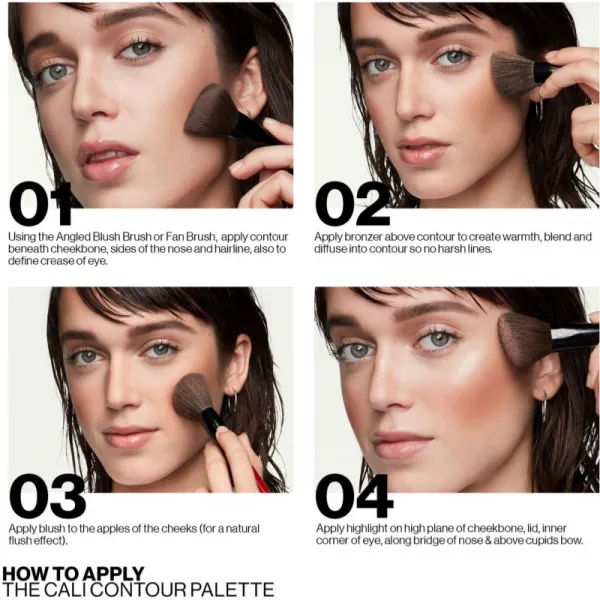 Smashbox Cali Contour Palette kontúrovacia paletka na tvár odtieň Light Medium 20.56 g