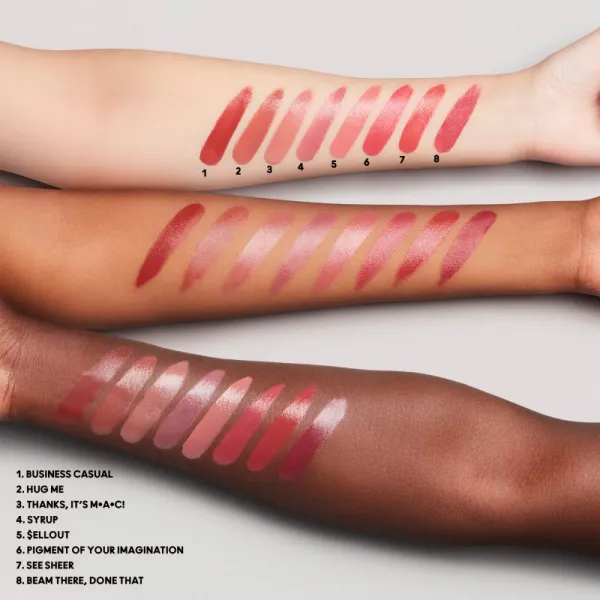 MAC Cosmetics Lustreglass Sheer-Shine Lipstick lesklý rúž odtieň Spice it Up! 3 g