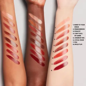 MAC Cosmetics Lustreglass Sheer-Shine Lipstick lesklý rúž odtieň Spice it Up! 3 g