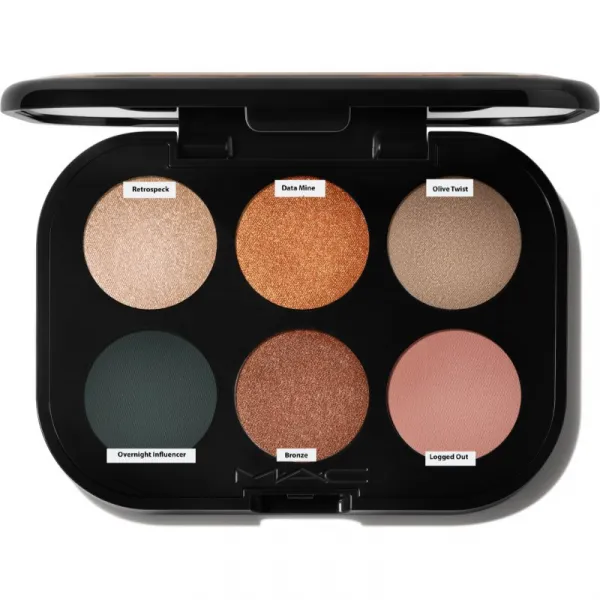 MAC Cosmetics Connect In Colour Eye Shadow Palette 6 shades paletka očných tieňov odtieň Bronze Influence 6.25 g