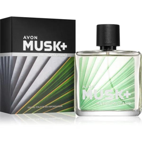 Avon Musk+ Metropolitano toaletná voda pre mužov 75 ml