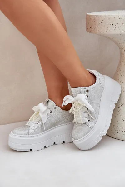 Kožené sneakersy na platforme CheBello