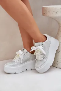 Kožené sneakersy na platforme CheBello