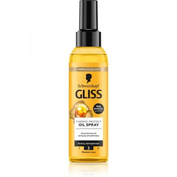 Schwarzkopf Gliss Oil Nutritive ochranný olej pre tepelnú úpravu vlasov 150 ml