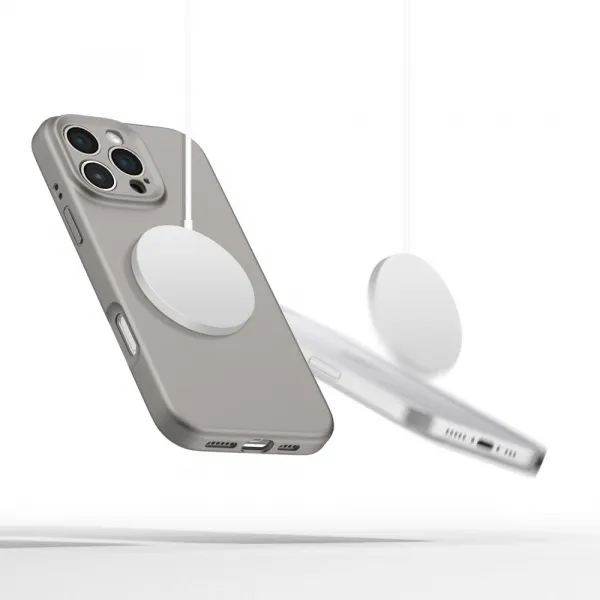 Tech-Protect Liquid Silicone MagSafe kryt na iPhone 16 Pro, sivý