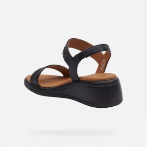 Black women's sandals Geox Meliconia - Women's