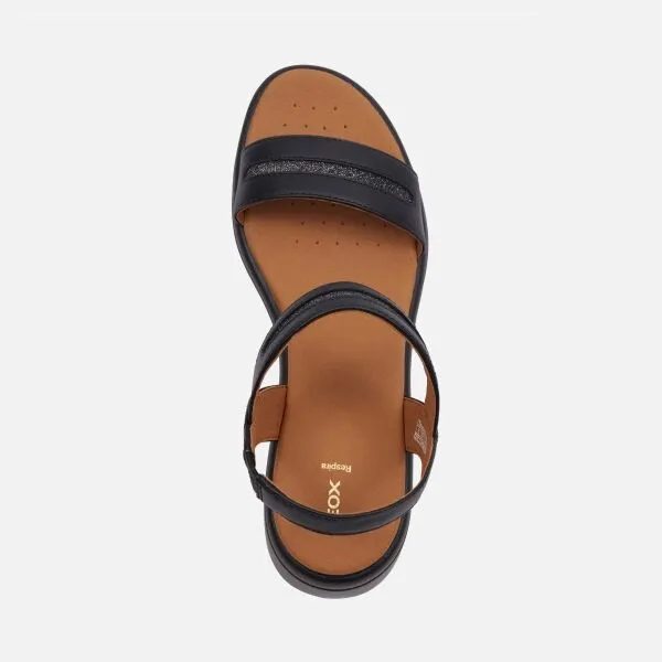 Black women's sandals Geox Meliconia - Women's