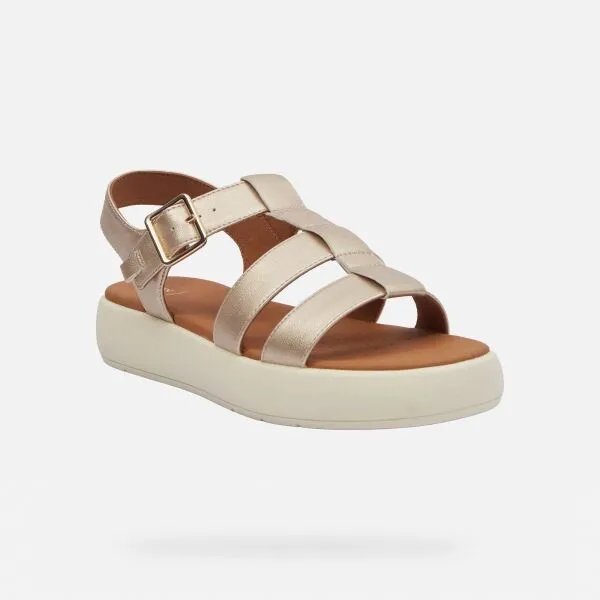 Gold women's sandals Geox Camalei - Women's