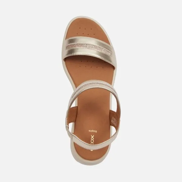 Gold women's sandals Geox Meliconia - Women's