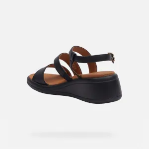 Black women's sandals Geox Meliconia - Women's