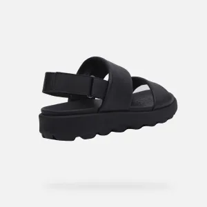Black men's sandals Geox Spherica EC6 - Men's
