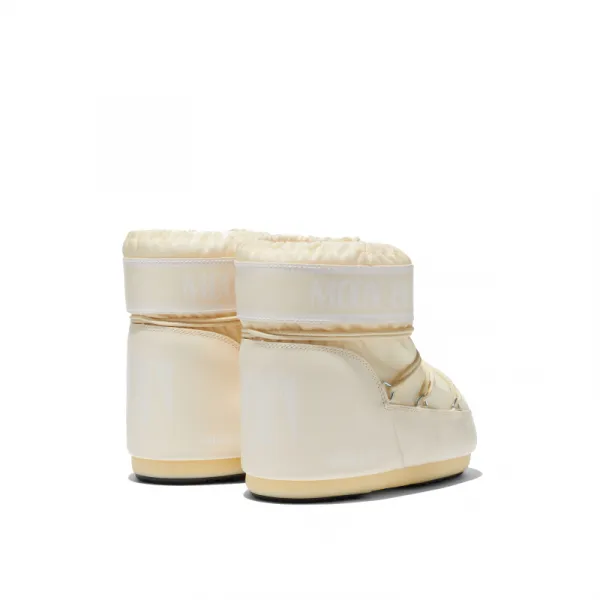 Dámske nízke zimné topánky MOON BOOT MB ICON LOW NYLON L002 CREAM