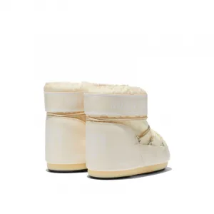 Dámske nízke zimné topánky MOON BOOT MB ICON LOW NYLON L002 CREAM