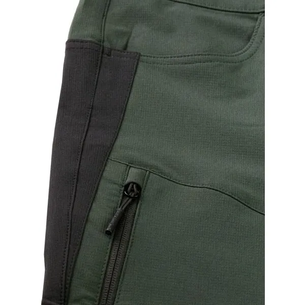 ALPINE PRO HEDAC 3/4 Pánske outdoorové 3/4 nohavice, tmavo zelená, veľkosť