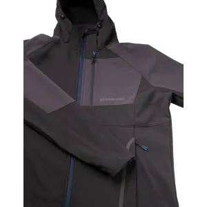 ALPINE PRO KIET Pánska outdoorová bunda, čierna, veľkosť