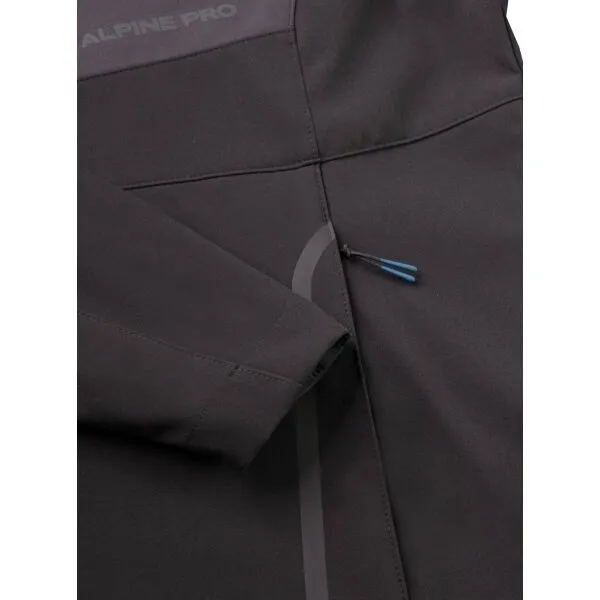 ALPINE PRO KIET Pánska outdoorová bunda, čierna, veľkosť
