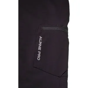ALPINE PRO BUNEF Pánske outdoorové nohavice, čierna, veľkosť