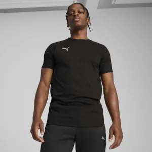 Puma TEAMEVOSTRIPE TEE Pánske tričko, čierna, veľkosť