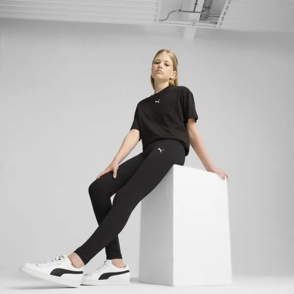 Puma ESSENTIALS LEGGINGS G Dievčenské legíny, čierna, veľkosť