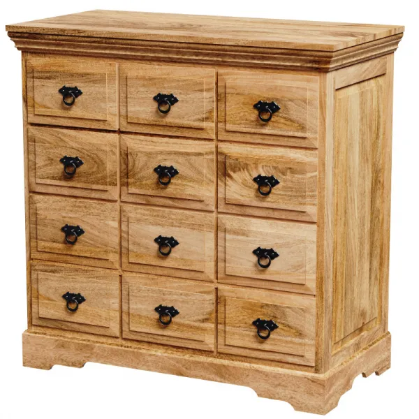 indickynabytok.sk - Komoda Guru 90x90x45 indický masív mango