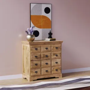indickynabytok.sk - Komoda Guru 90x90x45 indický masív mango