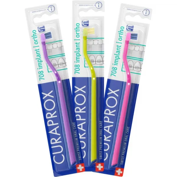 Curaprox CS 708 Implant ortodontická zubná kefka 1 ks