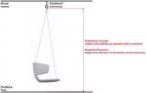 LD SEATING Závesné kreslo FLEXI SWING FL-SW-P