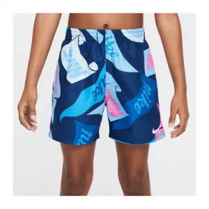 Chlapčenské plavky NIKE SWIM TOSSED FLAGS 4 inch MIDNIGHT N-MIDNIGHT NAVY