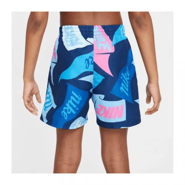 Chlapčenské plavky NIKE SWIM TOSSED FLAGS 4 inch MIDNIGHT N-MIDNIGHT NAVY