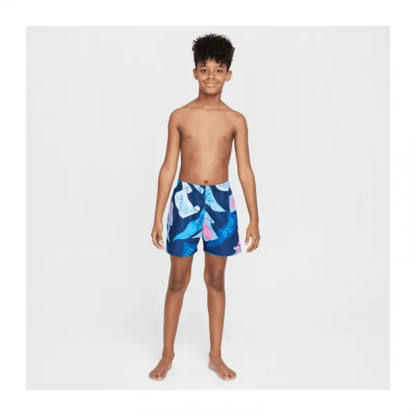 Chlapčenské plavky NIKE SWIM TOSSED FLAGS 4 inch MIDNIGHT N-MIDNIGHT NAVY