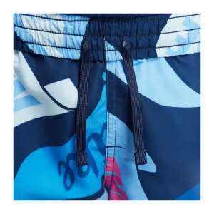 Chlapčenské plavky NIKE SWIM TOSSED FLAGS 4 inch MIDNIGHT N-MIDNIGHT NAVY
