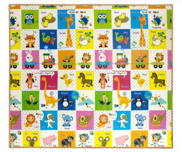 Hracia podložka pre deti Play Colourful Animals T1