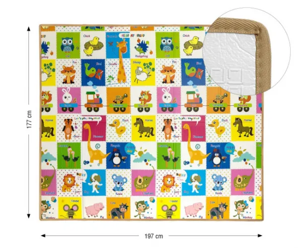 Hracia podložka pre deti Play Colourful Animals T1
