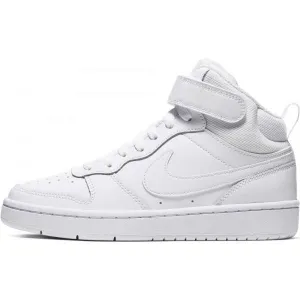 Nike COURT BOROUGH MID 2 Detské členkové tenisky, biela, veľkosť 36.5