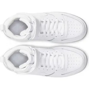 Nike COURT BOROUGH MID 2 Detské členkové tenisky, biela, veľkosť 36.5