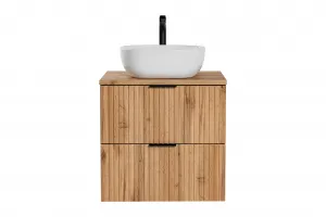 ArtCom Kúpeľňová skrinka s umývadlom a doskou ADEL Oak DU60/1 | 60 cm