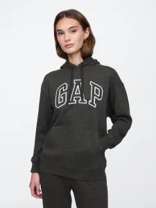 Tmavosivá dámska mikina s kapucňou GAP