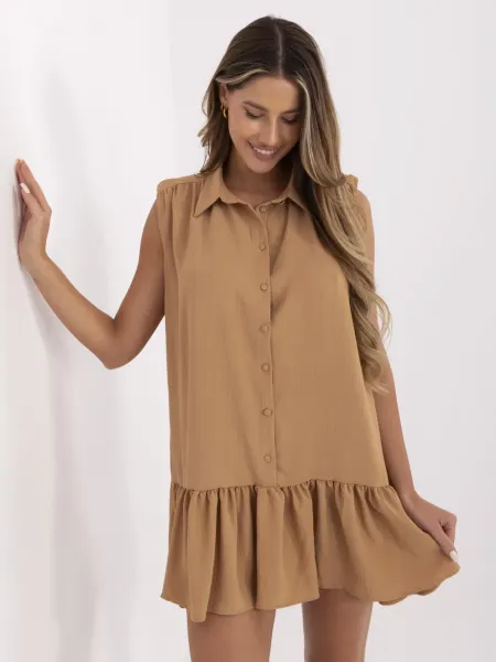 Dress-341-SK-5183.09-camel