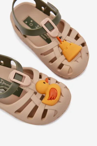 Detské Sandále Na Suchý Zips 83619 Béžové Ipanema Summer XV Baby