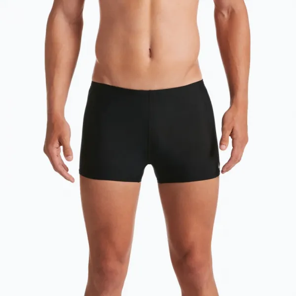 Pánske plavecké boxerky NIKE SWIM SQUARE LEG BLACK-BLACK