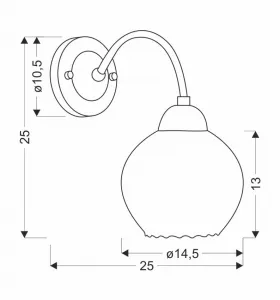 Nástenná lampa Baida, saténové nástenné svietidlo, matné priehľadné tienidlo